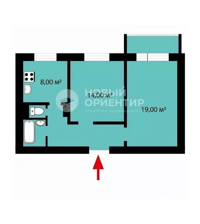 2-к кв. Свердловская область, Екатеринбург ул. Техническая, 26 (52.9 ... - Фото 1