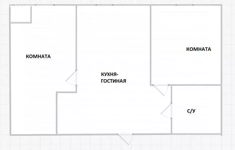 2-комнатная квартира: Люберцы, Красноармейская улица, 19 (55.8 м) - Фото 1