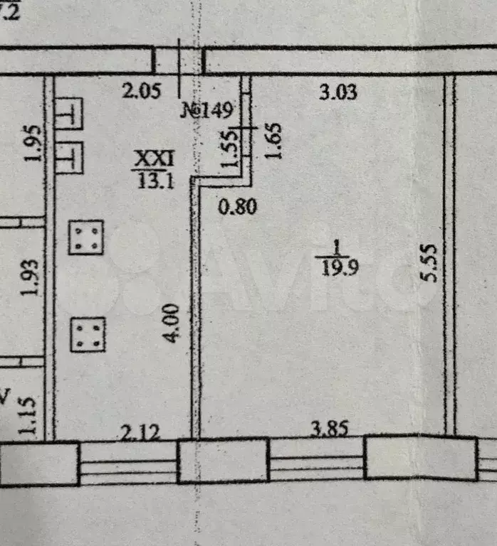 1-к. квартира, 33 м, 1/6 эт. - Фото 0