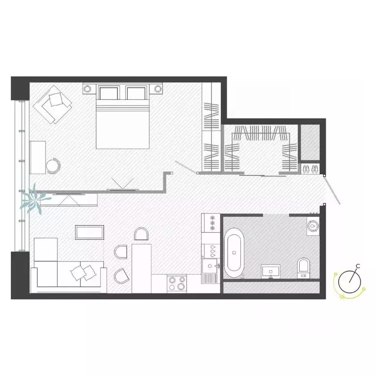 2-к кв. Приморский край, Владивосток ул. Нейбута (54.33 м) - Фото 1