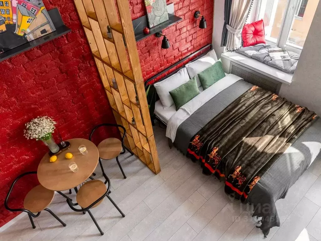 Студия Санкт-Петербург ул. Шкапина, 24 (24.0 м) - Фото 1