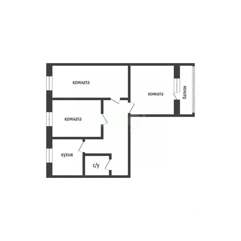 3-к кв. Курганская область, Курган ул. Свердлова, 8 (60.0 м) - Фото 2