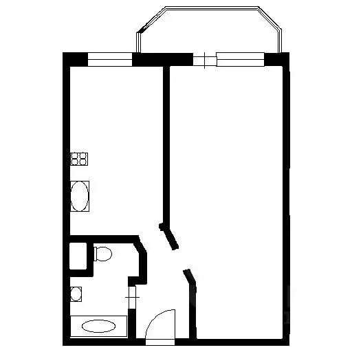 1-к кв. Санкт-Петербург просп. Металлистов, 117 (34.0 м) - Фото 2