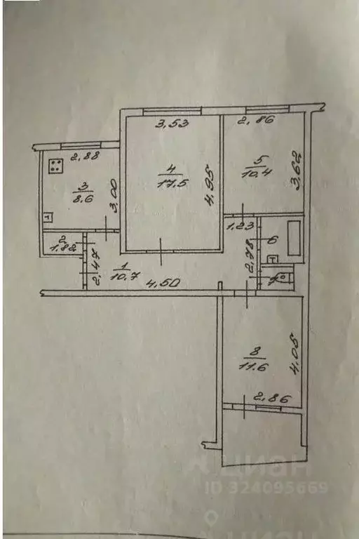 3-к кв. Новгородская область, Новгородский район, Савинское с/пос, д. ... - Фото 1