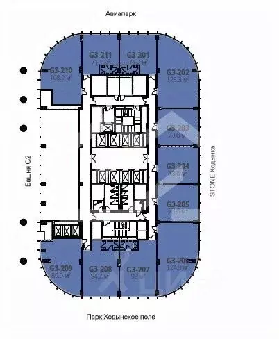Помещение свободного назначения в Москва Ходынский бул., 20Ас1 (74 м) - Фото 2