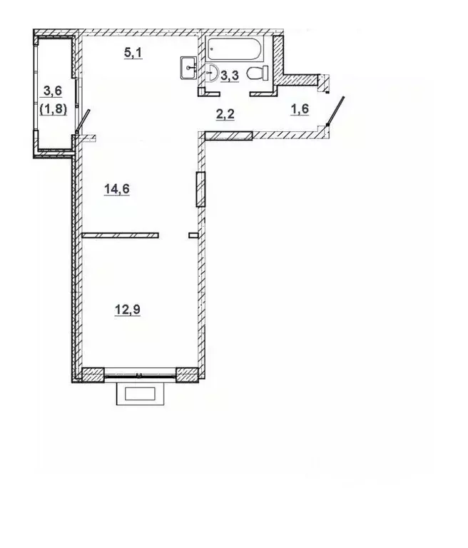 2-к кв. Крым, Феодосия муниципальный округ, Орджоникидзе пгт ул. ... - Фото 0