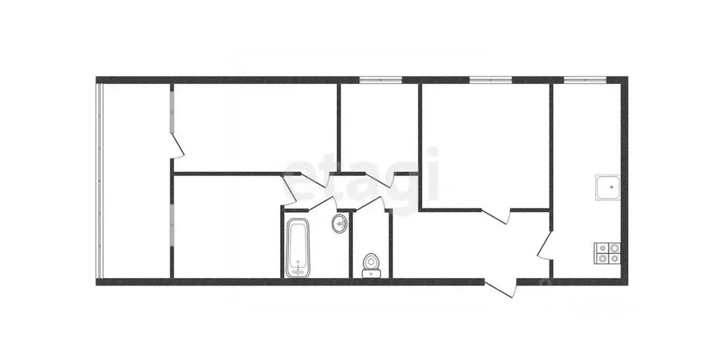Комната Калужская область, Обнинск ул. Энгельса, 36 (17.3 м) - Фото 2