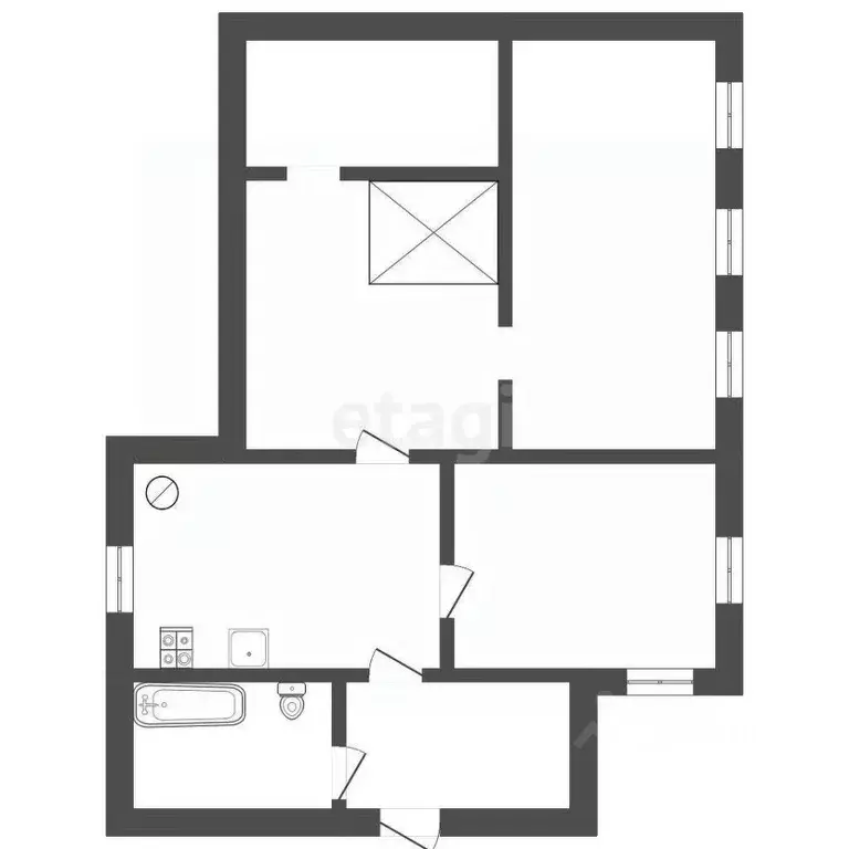 Дом в Костромская область, Нерехта ул. Тургенева, 3 (50 м) - Фото 2