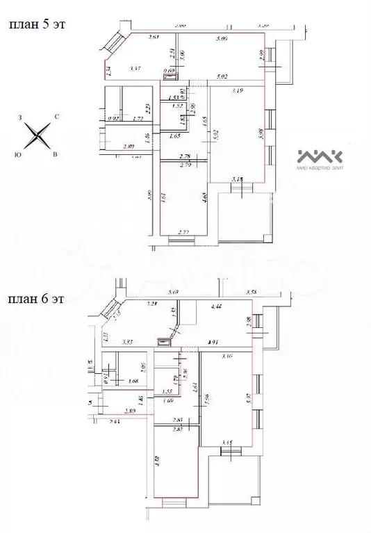 6-к. квартира, 147,5 м, 5/6 эт. - Фото 0