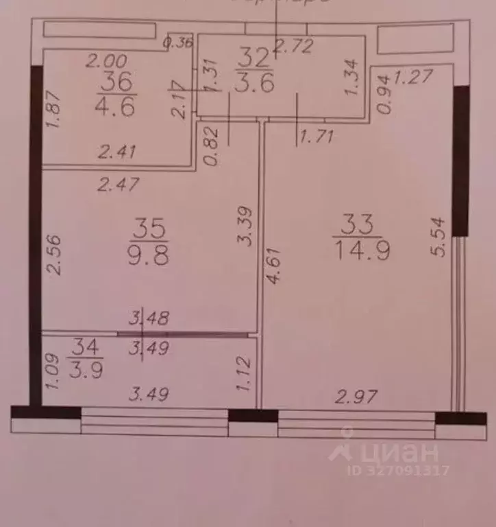 Студия Тульская область, Тула ш. Калужское, 20к3 (28.0 м) - Фото 2