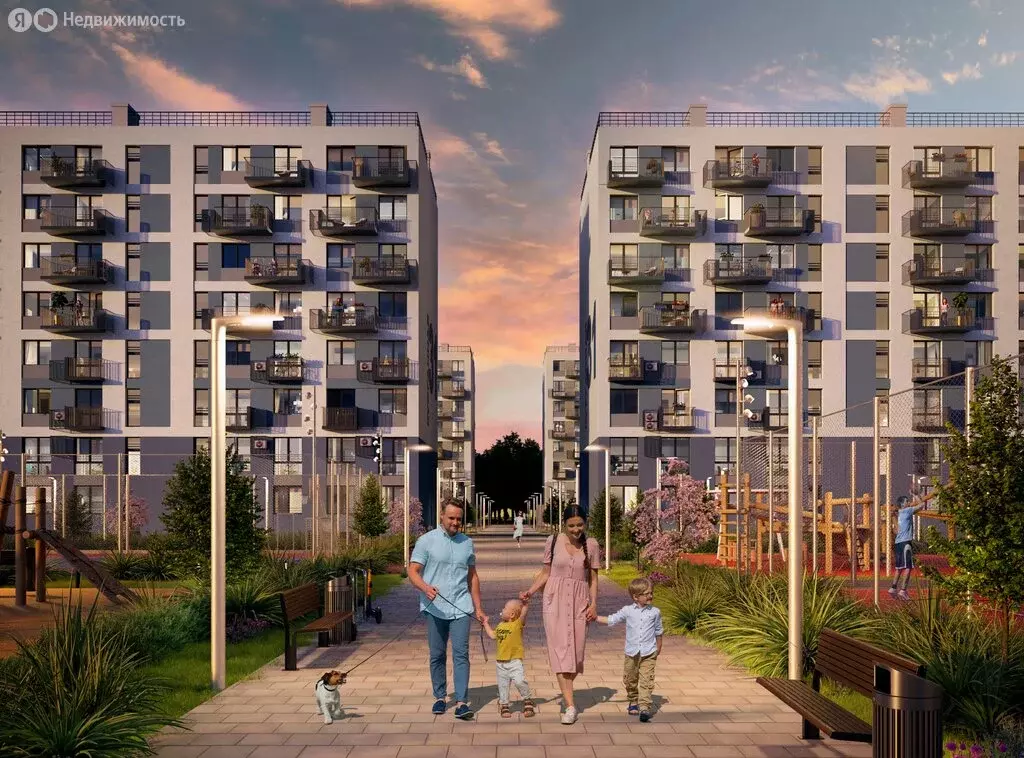 2-комнатная квартира: Гвардейское, жилой квартал Республика (54.98 м) - Фото 2