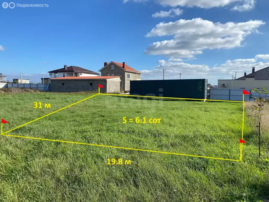 Участок в Анапа, улица Андрея Корытина (6.13 м) - Фото 1