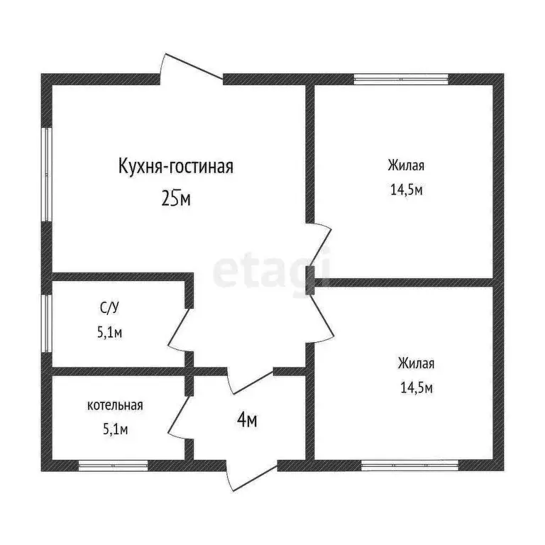 Дом в Балтийск, 3-я Госпитальная улица (68 м) - Фото 0