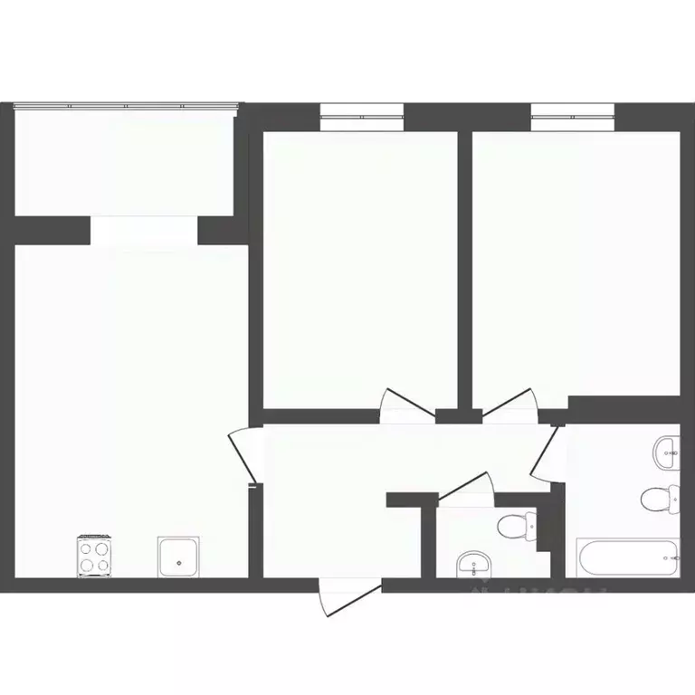 2-к кв. Тюменская область, Тюмень ул. Газовиков, 34 (57.0 м) - Фото 2