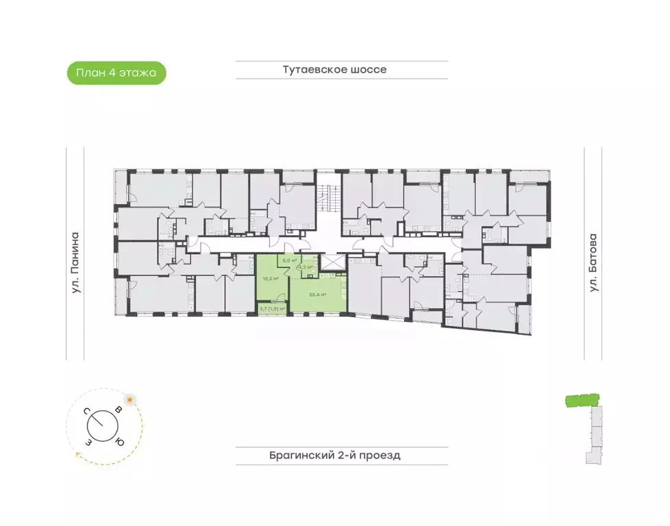 1-к кв. Ярославская область, Ярославль Тутаевское ш., 93Б (49.7 м) - Фото 2