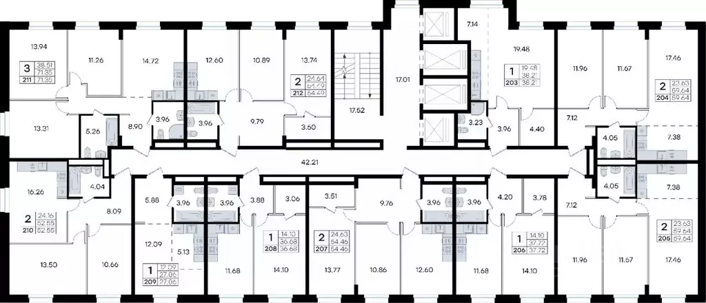 Студия Приморский край, Владивосток ул. Тухачевского (27.06 м) - Фото 2