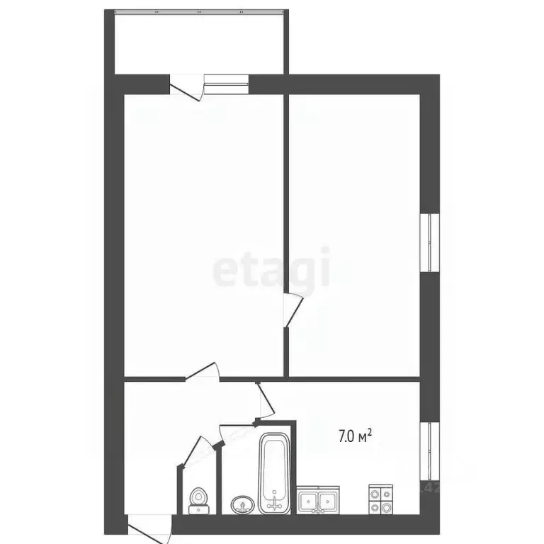 2-к кв. Воронежская область, Поворино Лесозащитная ул., 3 (40.7 м) - Фото 1