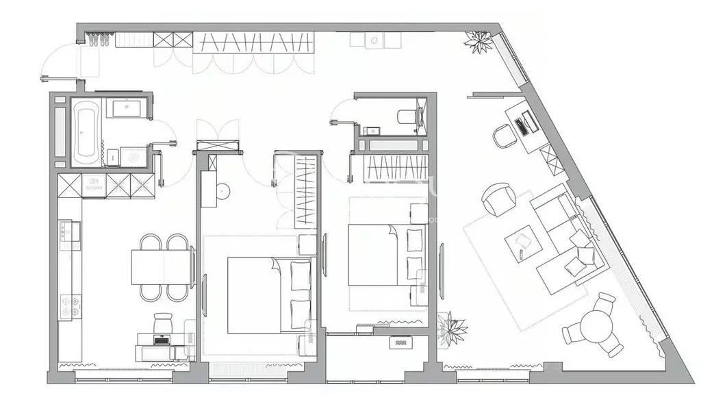 3-к кв. Чувашия, Чебоксары ул. Калинина, 86 (101.4 м) - Фото 1
