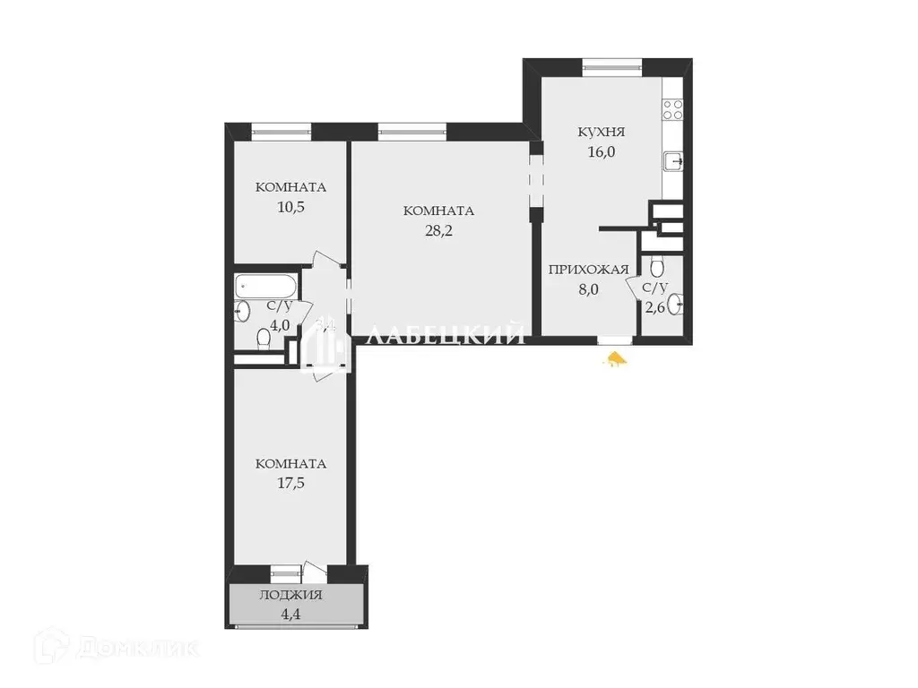 Продаётся 3-к квартира, 90 м - Фото 1
