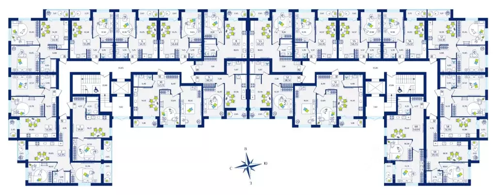 1-к кв. Калининградская область, Зеленоградск  (35.12 м) - Фото 1