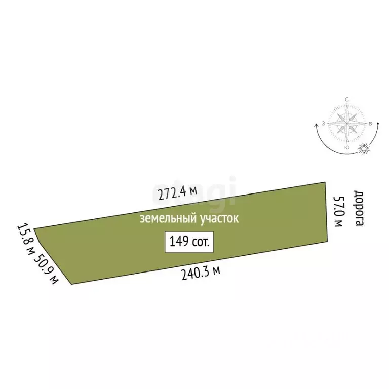 Участок в Вологодская область, Череповецкий район, д. Юги  (149.0 ... - Фото 2