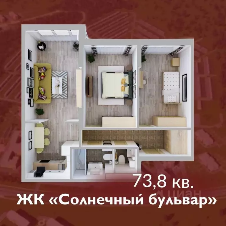 3-к кв. Кемеровская область, Кемерово Лесная Поляна жилрайон, ... - Фото 1