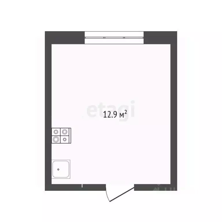 Комната Тюменская область, Тюмень ул. Станционная, 18 (12.9 м) - Фото 2