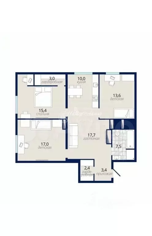 3-к кв. Новосибирская область, Новосибирск Покатная ул., 122 (90.0 м) - Фото 1