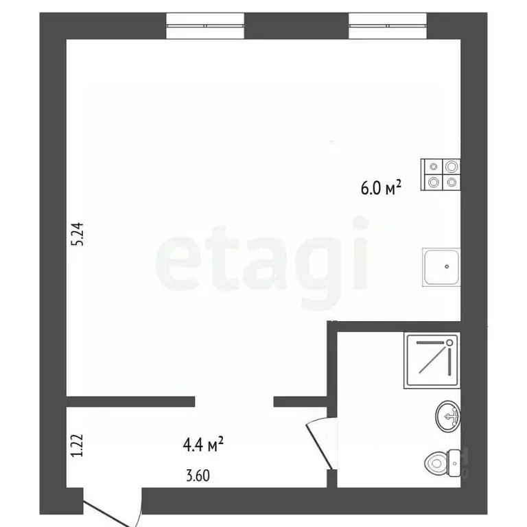 1-к кв. Тюменская область, Тюмень ул. Ленина, 29 (35.5 м) - Фото 2