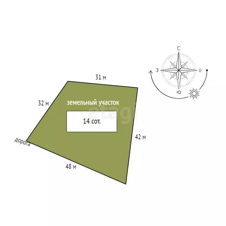 Участок в село Хохлово, Луговая улица (15 м) - Фото 1