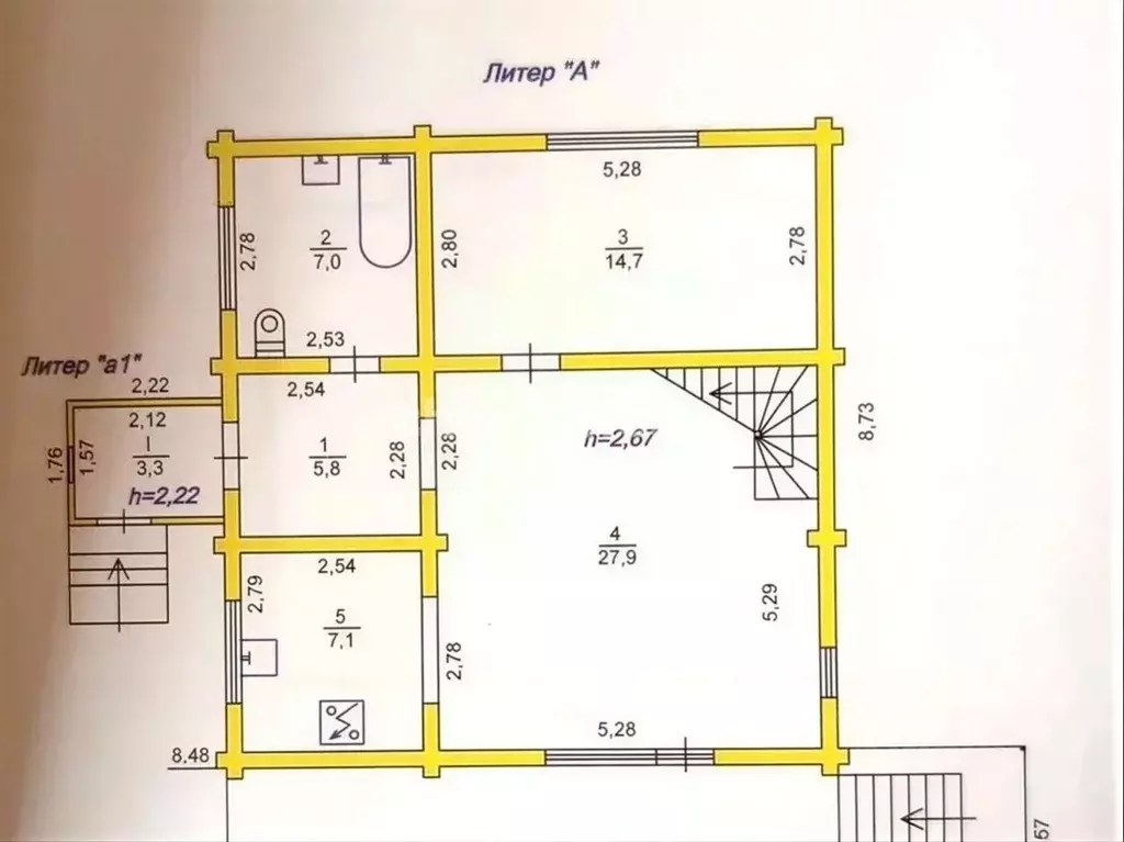 Дом в Севастополь Атлантика-3 садоводческое товарищество,  (120 м) - Фото 2