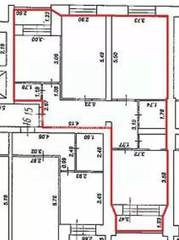 3-к кв. Рязанская область, Рязань ул. Сельских Строителей, 6к5 (80.5 ... - Фото 2