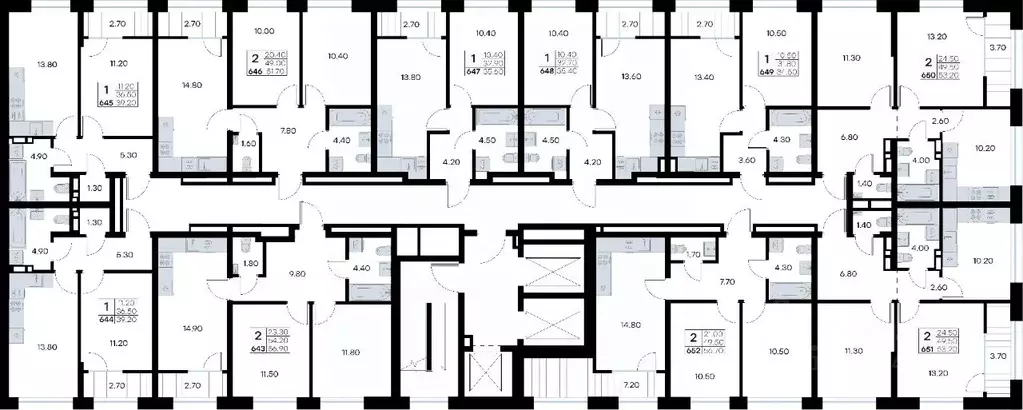 2-к кв. Приморский край, Владивосток ул. Нейбута, 135 (56.9 м) - Фото 2