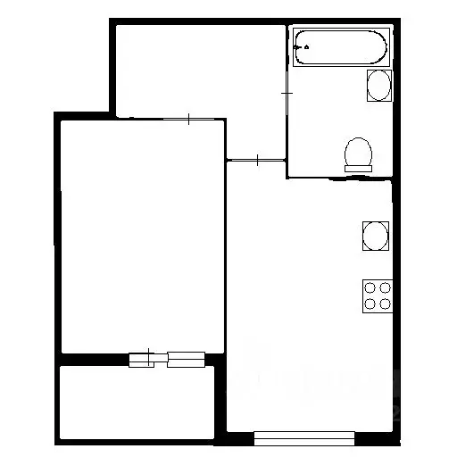 1-к кв. Санкт-Петербург ул. Парфеновская, 9к2 (33.0 м) - Фото 2