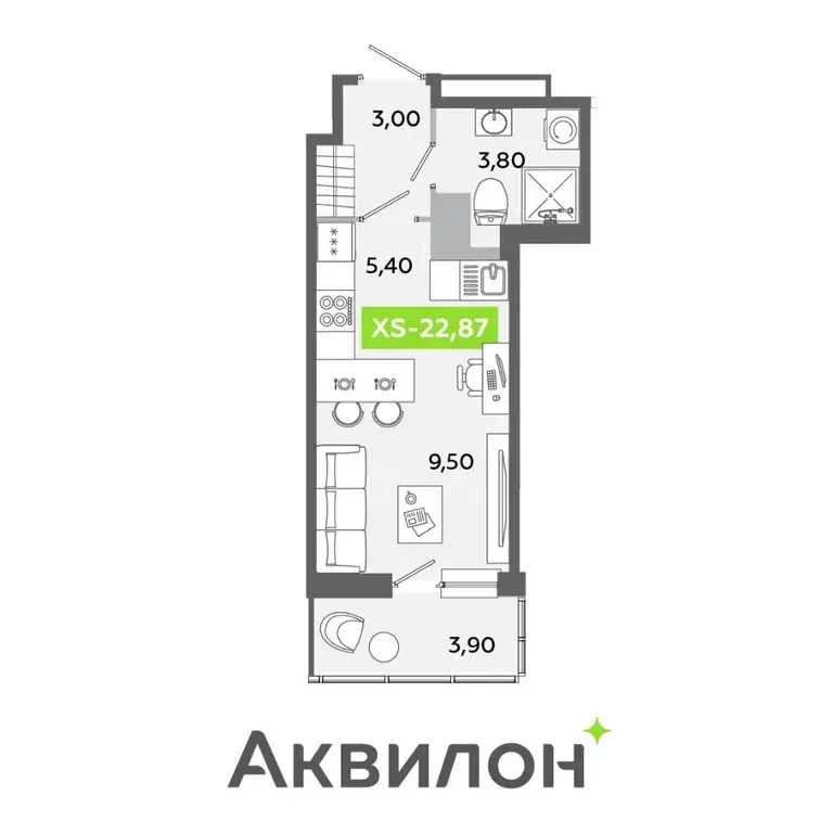 Студия Ленинградская область, Всеволожский район, Заневское городское ... - Фото 0
