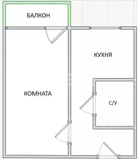 1-к кв. Приморский край, Владивостокский городской округ, пос. ... - Фото 1
