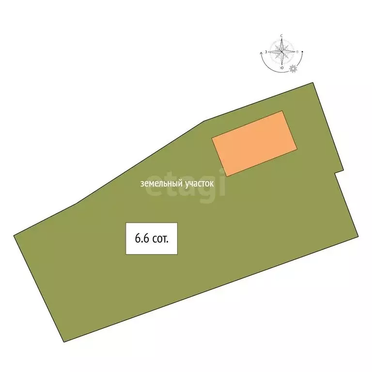 Участок в Черепаново, Республиканская улица (6.6 м) - Фото 1