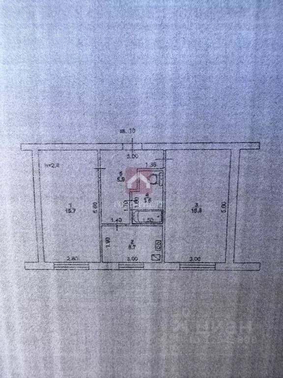 2-к кв. Саратовская область, Татищево рп ул. Красноармейская, 33 (48.6 ... - Фото 2