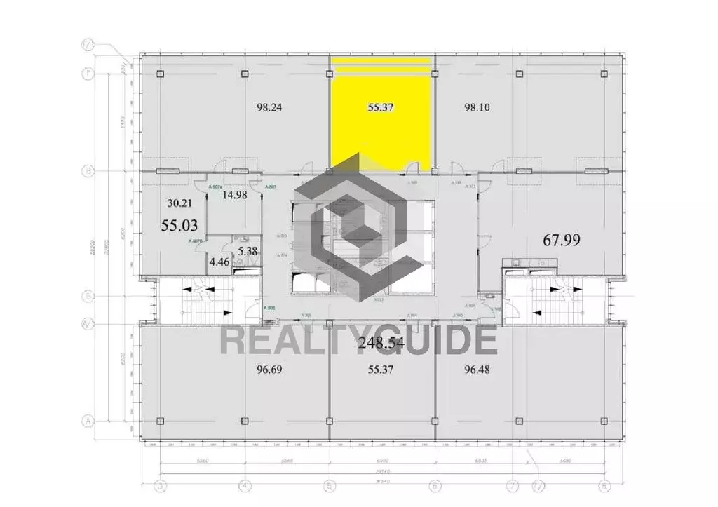 Офис (55.37 м) - Фото 2