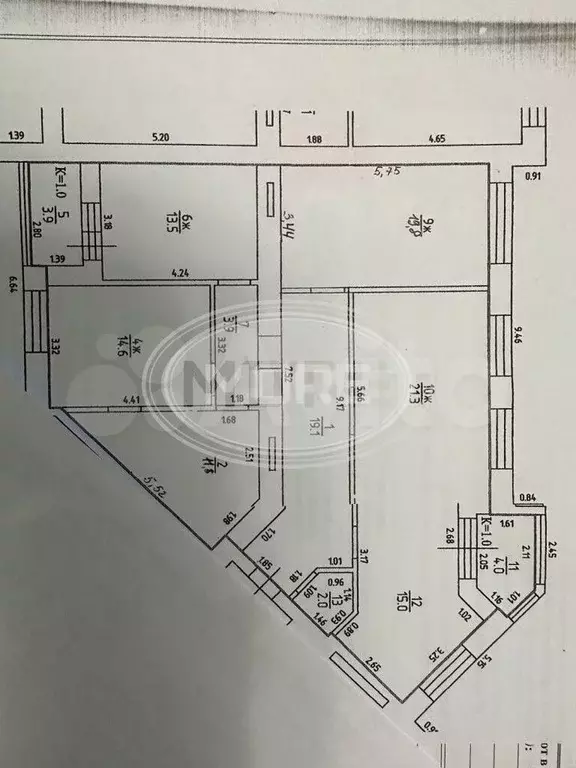 4-к. квартира, 125,7 м, 1/10 эт. - Фото 0