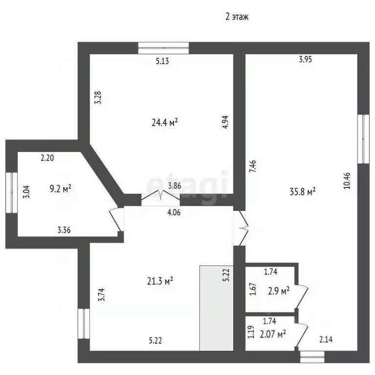 Дом в Тюменская область, Тюменский муниципальный округ, д. Якуши ул. ... - Фото 2