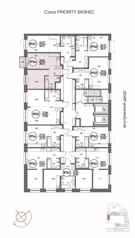 1-к кв. Иркутская область, Иркутск Макс жилой комплекс (38.33 м) - Фото 2