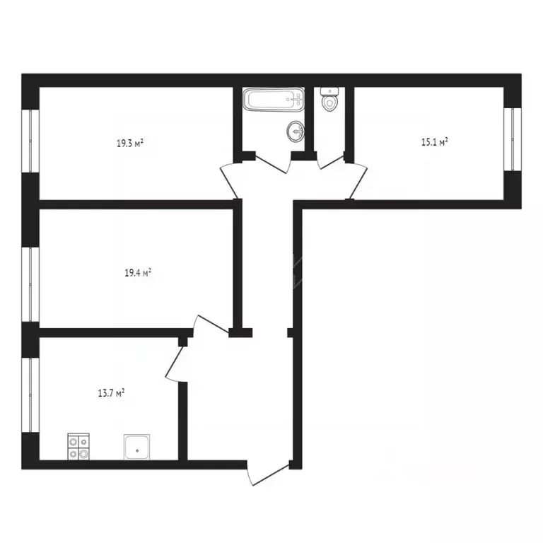 3-к кв. Тюменская область, Тюмень Восточный-2 мкр, ул. Ивана Словцова, ... - Фото 2