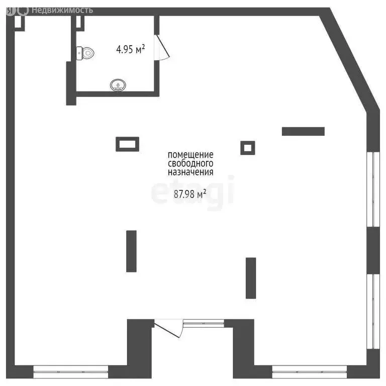 Помещение свободного назначения (93.9 м) - Фото 0