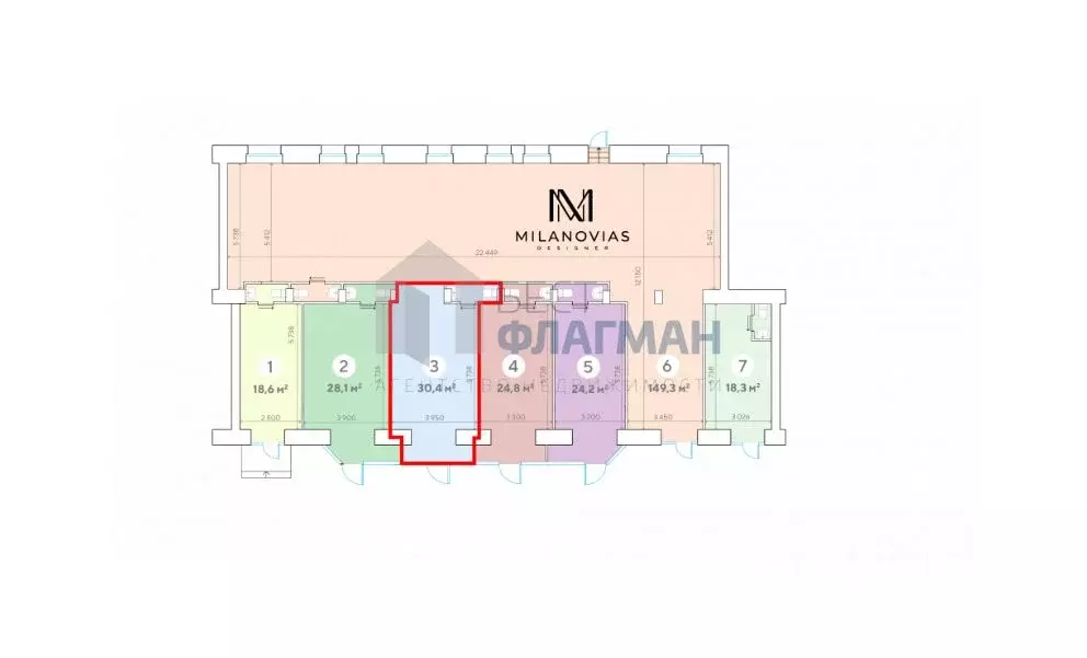 Помещение свободного назначения в Москва Ленинский просп., 62/1 (30 м) - Фото 2