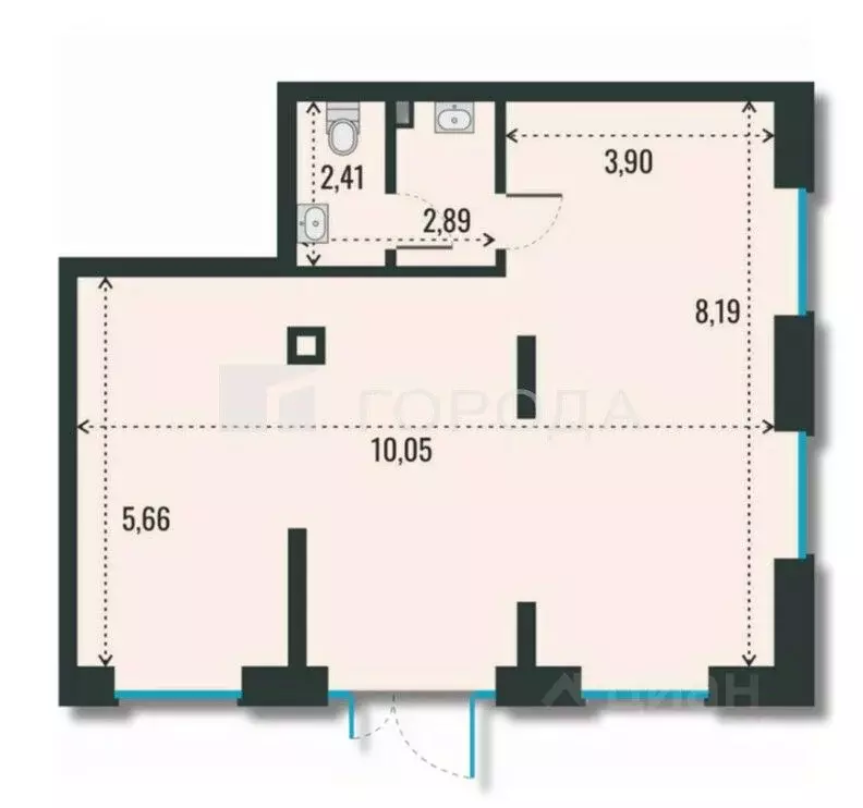 Офис в Новосибирская область, Новосибирск ул. Шевченко, 19/1 (71 м) - Фото 2