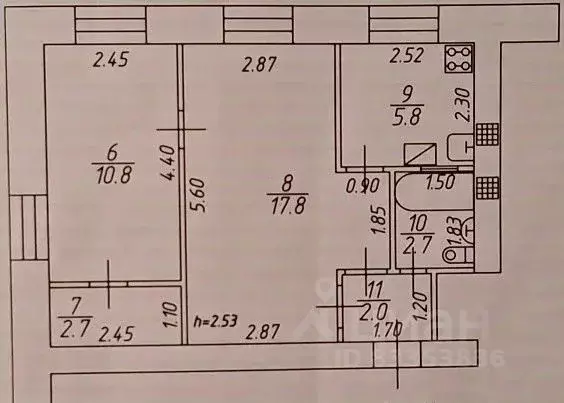 2-к кв. Татарстан, Казань Даурская ул., 10 (42.0 м) - Фото 2