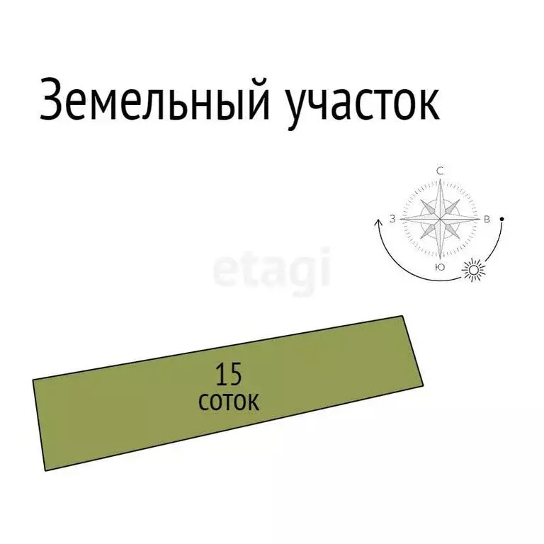 Участок в посёлок Майский, Каштановая улица (15 м) - Фото 1