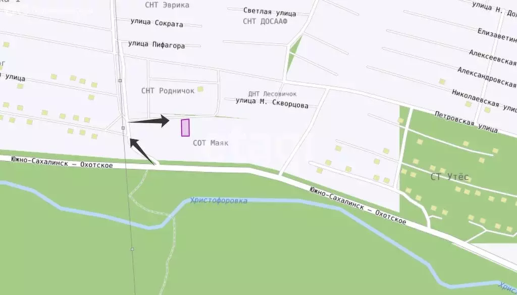 Участок в Южно-Сахалинск, СНТ Маяк (9 м) - Фото 1