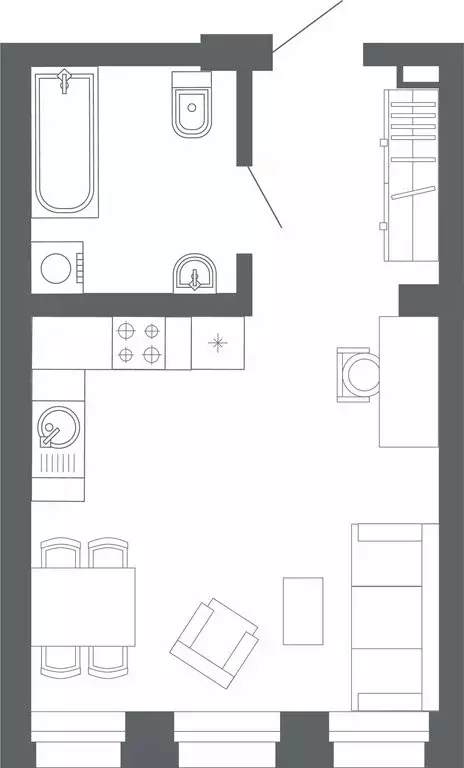 1-комнатная квартира: Екатеринбург, улица Мира, 47/7 (30.6 м) - Фото 0